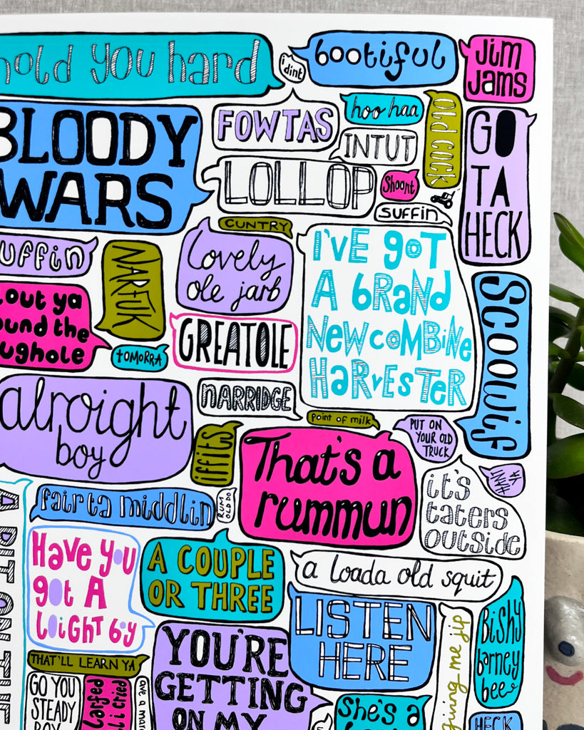 NORFOLK SAYINGS PRINT