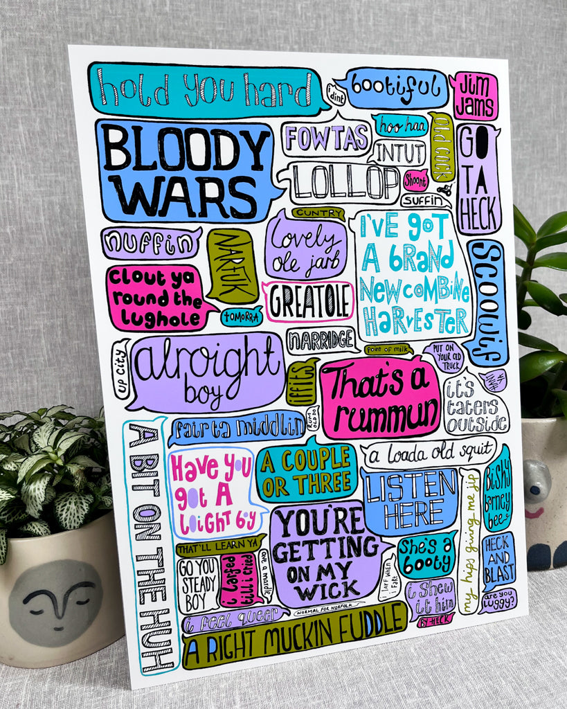 NORFOLK SAYINGS PRINT
