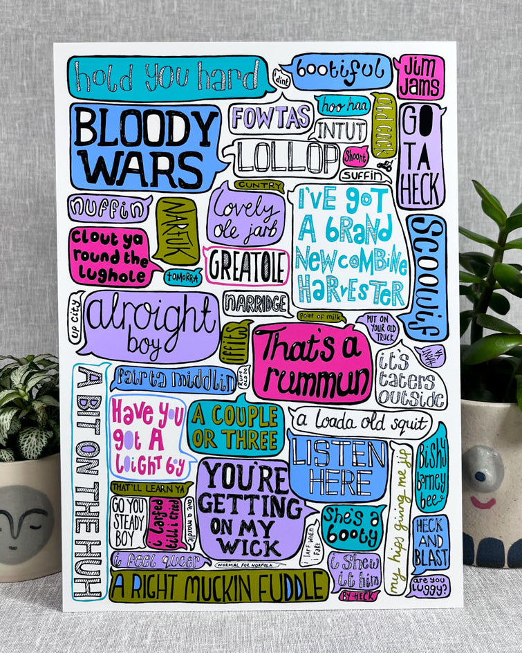 NORFOLK SAYINGS PRINT