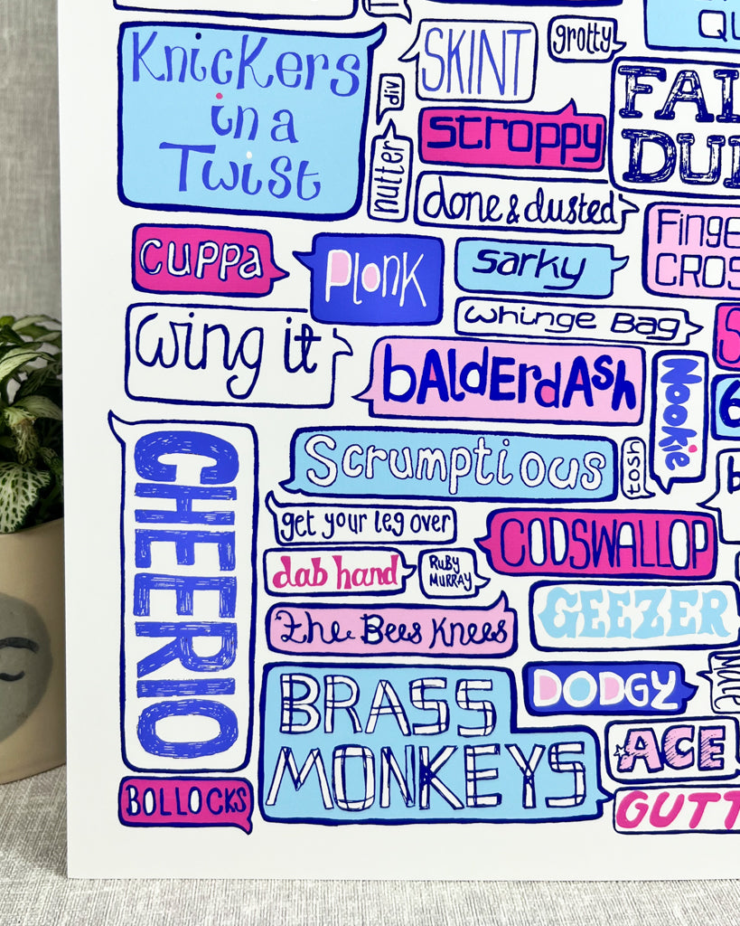 BRITISH SAYINGS PRINT