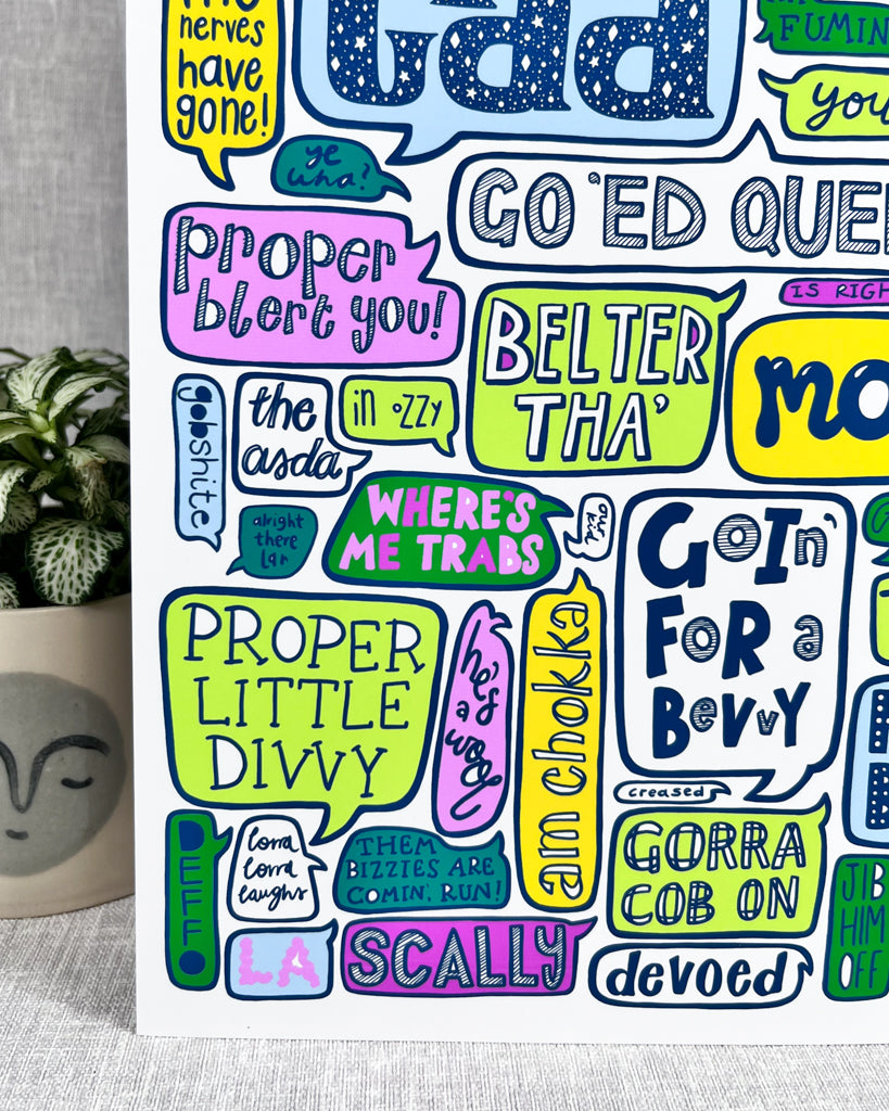 LIVERPOOL SAYINGS PRINT