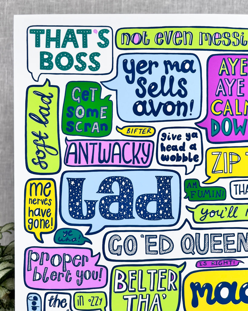 LIVERPOOL SAYINGS PRINT