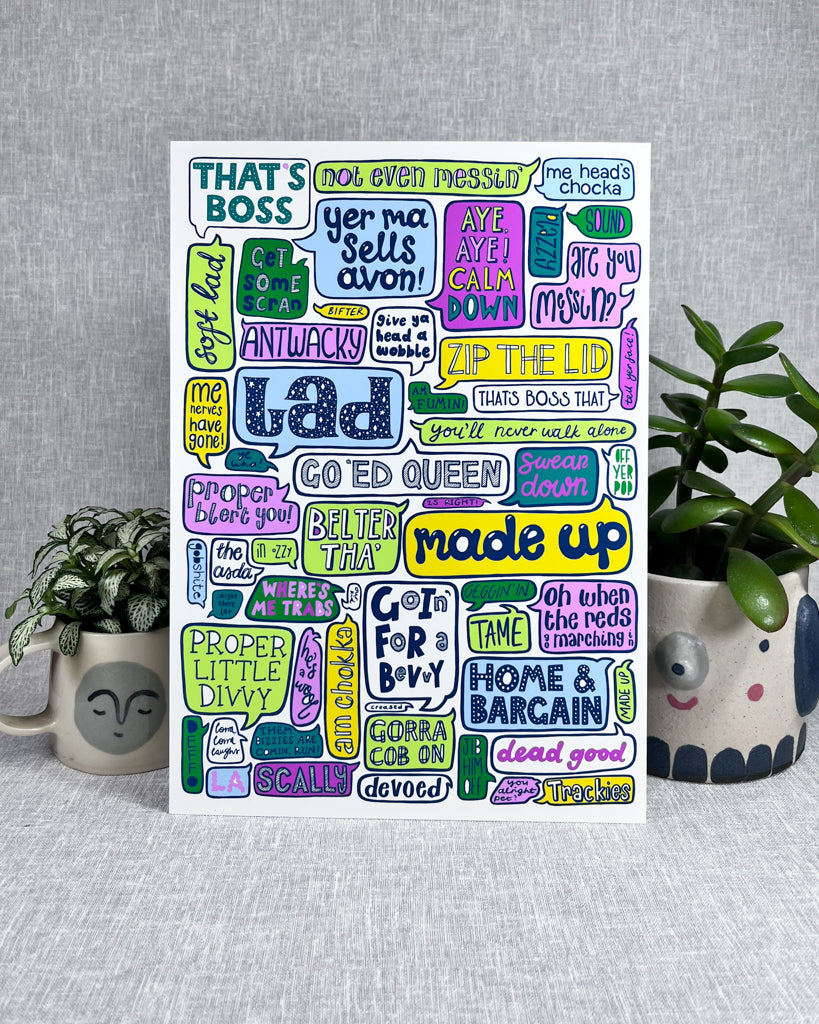 LIVERPOOL SAYINGS PRINT