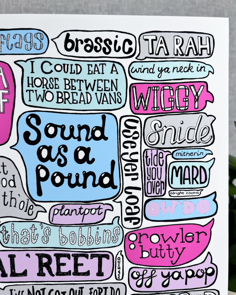 MANCHESTER SAYINGS PRINT