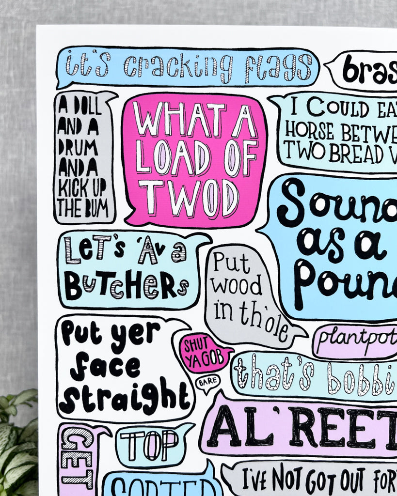 MANCHESTER SAYINGS PRINT