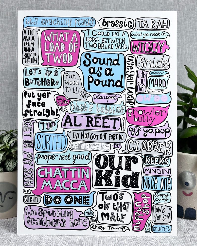 MANCHESTER SAYINGS PRINT
