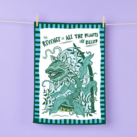 REVENGE OF THE HOUSE PLANTS TEA TOWEL