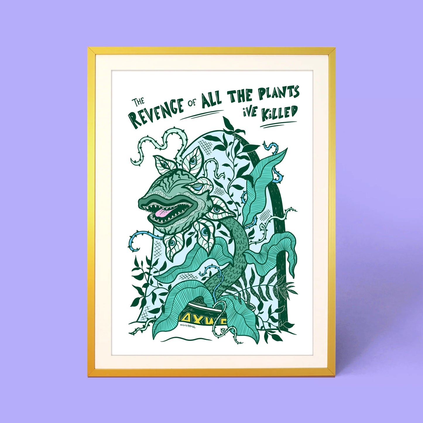 REVENGE OF THE HOUSEPLANTS PRINT