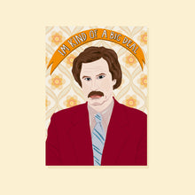 Load image into Gallery viewer, RON BURGUNDY CARD