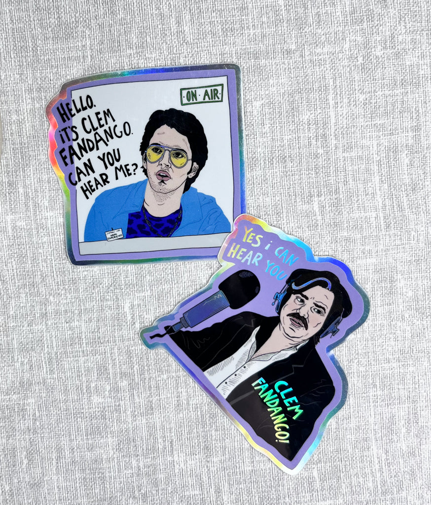 CLEM FANDANGO HOLOGRAPHIC VINYL STICKER