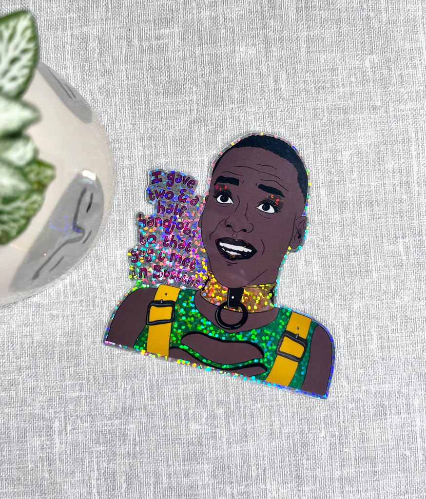 ERIC EFFIONG GLITTERY STICKER, SEX EDUCATION