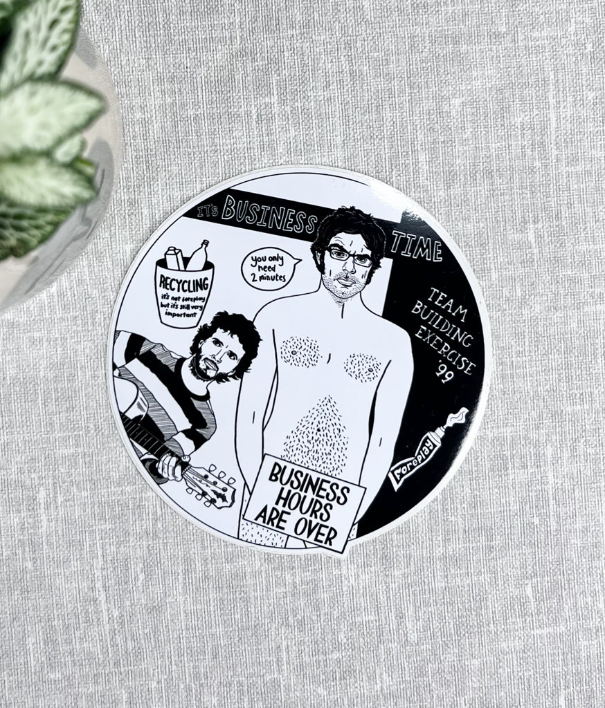 BUSINESS TIME VINYL STICKER