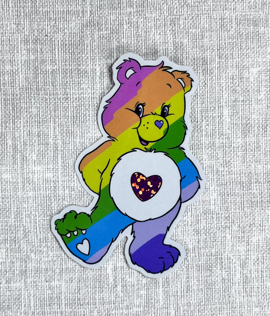 RAINBOW CARE BEAR STICKER