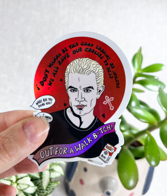 SPIKE HOLOGRAPHIC VINYL STICKER