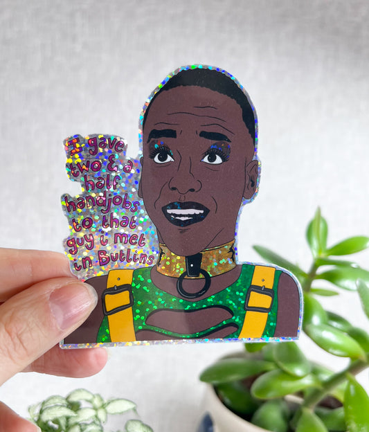 ERIC EFFIONG GLITTERY STICKER, SEX EDUCATION