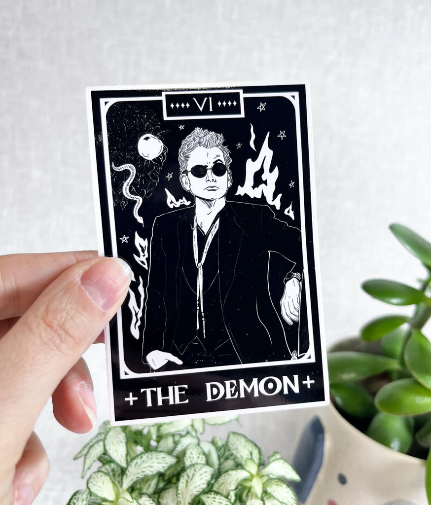 THE DEMON TAROT VINYL STICKER