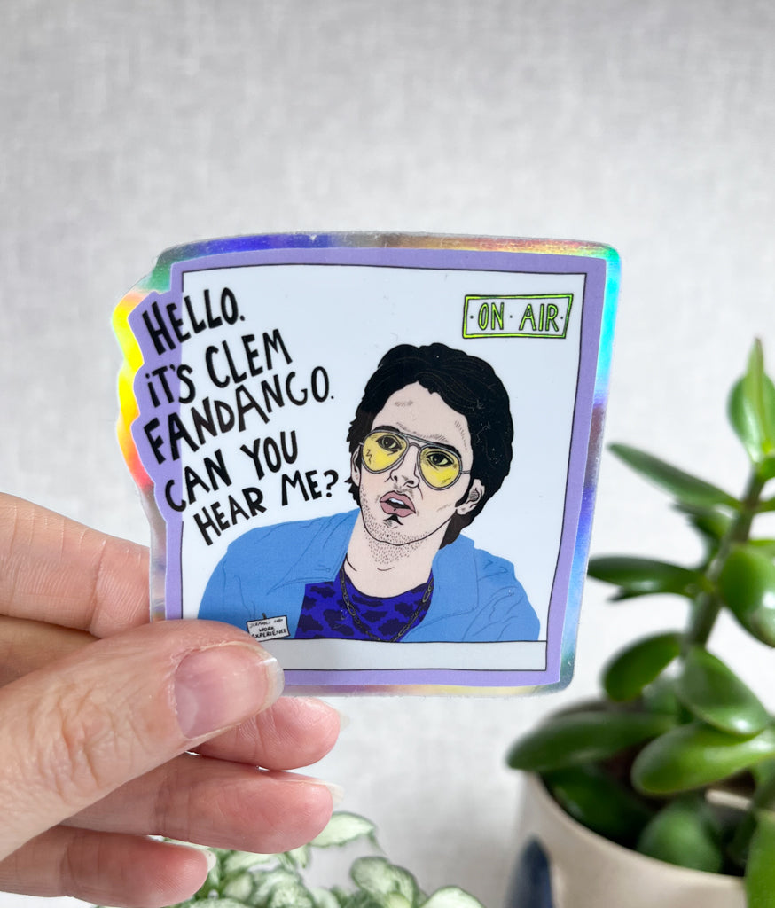 CLEM FANDANGO HOLOGRAPHIC VINYL STICKER