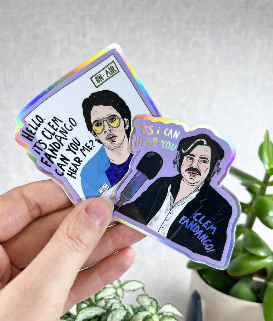 CLEM FANDANGO HOLOGRAPHIC VINYL STICKER