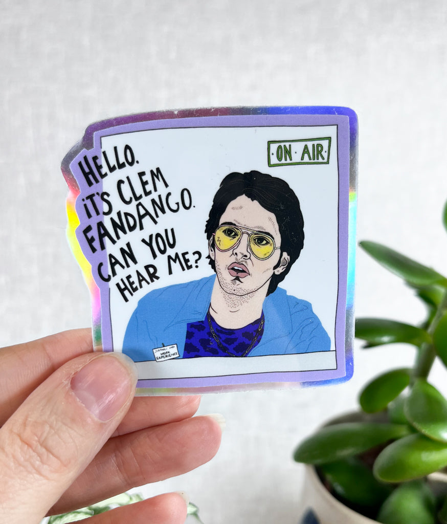 CLEM FANDANGO HOLOGRAPHIC VINYL STICKER