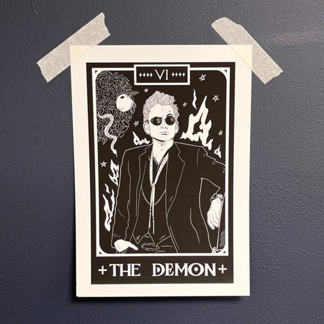 THE DEMON GOOD OMENS TAROT PRINT