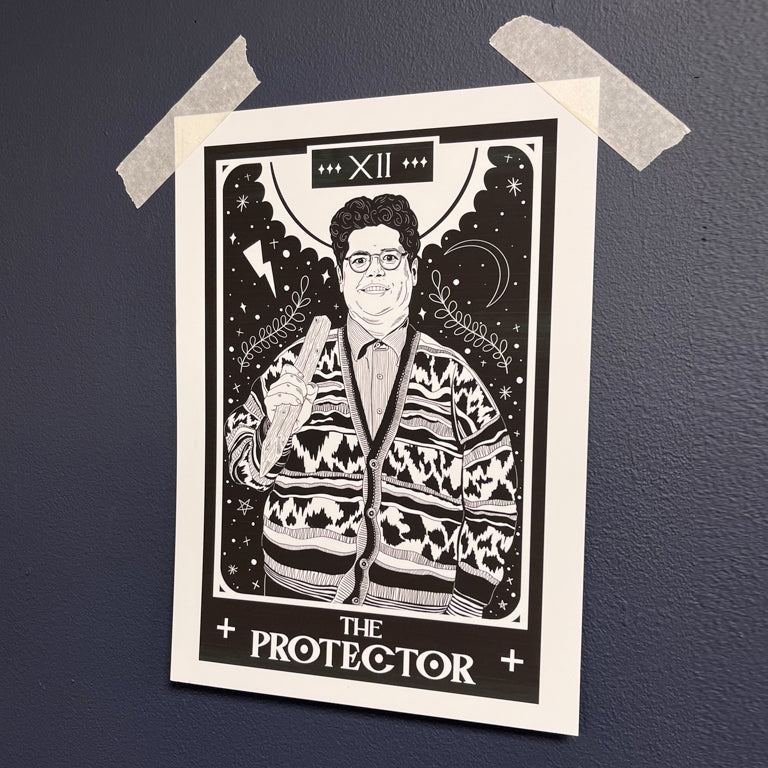 THE PROTECTOR WWDITS TAROT PRINT