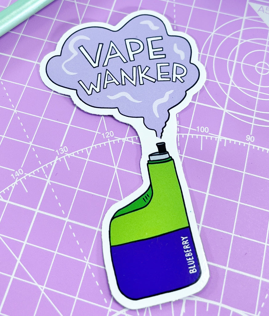 VAPE WANKER VINYL STICKER