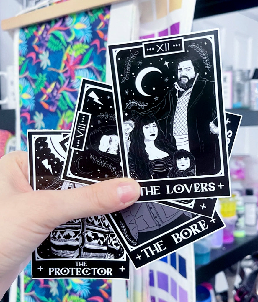 Set of 4 WWDITS Vinyl Stickers - What We Do in the Shadows - Tarot Card ...