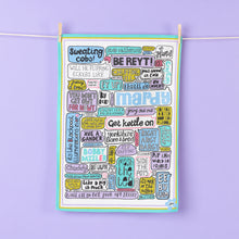 Load image into Gallery viewer, YORKSHIRE SAYINGS TEA TOWEL