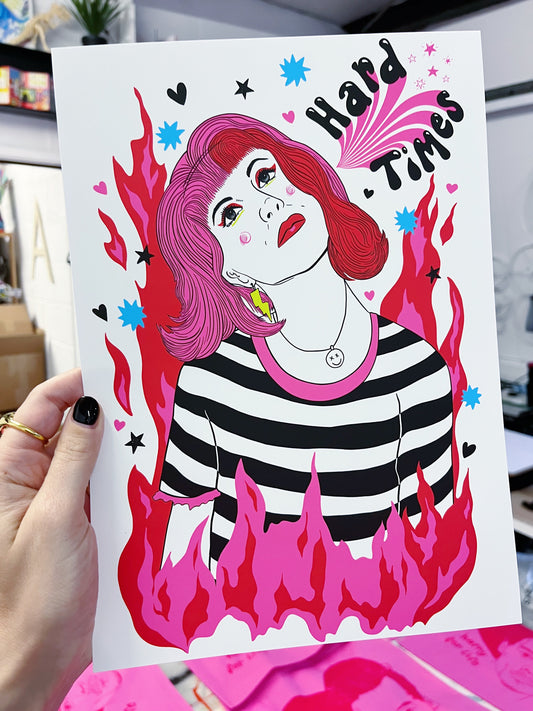 PARAMORE HARD TIMES PRINT