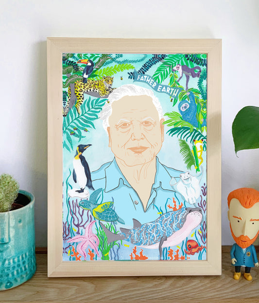 DAVID ATTENBOROUGH PRINT