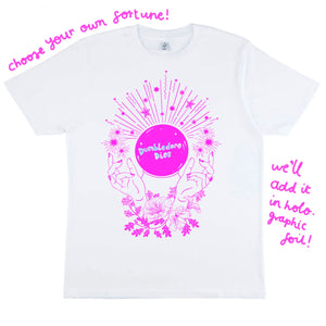 CRYSTAL BALL FORTUNE T-SHIRT *CUSTOMISE YOUR OWN*