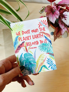 Ali Cottrell Design Greeting & Note Cards STEVE IRWIN QUOTE CARD
