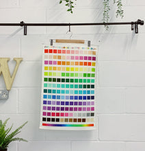 Load image into Gallery viewer, COLOUR CHART TEA TOWEL