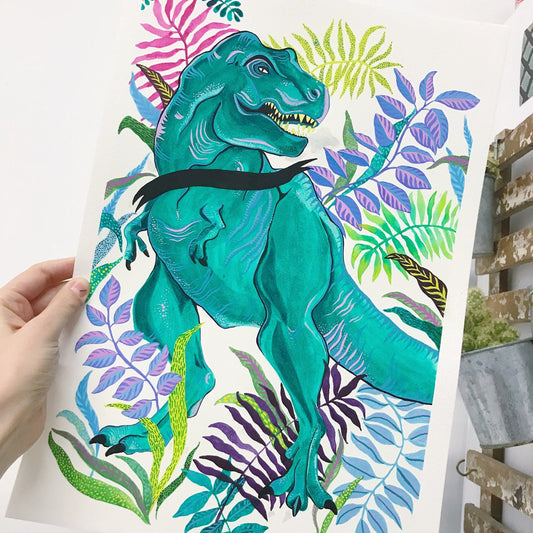 Ali Cottrell Design Prints T-REX PRINT