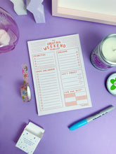 Load image into Gallery viewer, Finest Imaginary Stationery WEEKEND PLANNER PAD